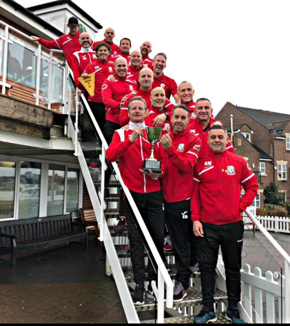 Wales Over 45s land back on home soil with the cup